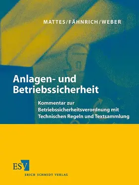 Mattes / Fähnrich / Weber |  Anlagen- und Betriebssicherheit | Loseblattwerk |  Sack Fachmedien