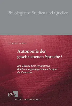 Enderle |  Autonomie der geschriebenen Sprache? | Buch |  Sack Fachmedien