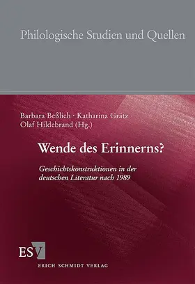 Beßlich / Grätz / Hildebrand |  Wende des Erinnerns? | Buch |  Sack Fachmedien