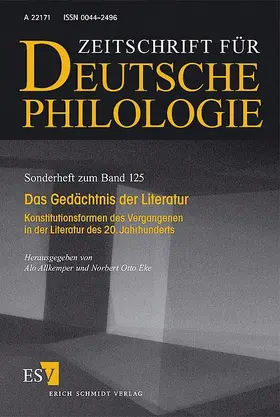 Allkemper / Eke |  Das Gedächtnis der Literatur | Buch |  Sack Fachmedien