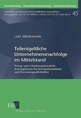 Brinkmann |  Teilentgeltliche Unternehmensnachfolge im Mittelstand | Buch |  Sack Fachmedien