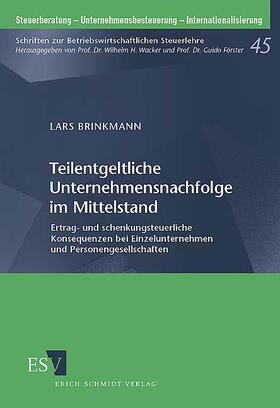 Brinkmann | Teilentgeltliche Unternehmensnachfolge im Mittelstand | Buch | 978-3-503-08750-1 | sack.de