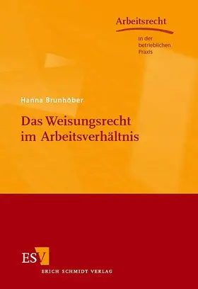 Brunhöber |  Das Weisungsrecht im Arbeitsverhältnis | Buch |  Sack Fachmedien
