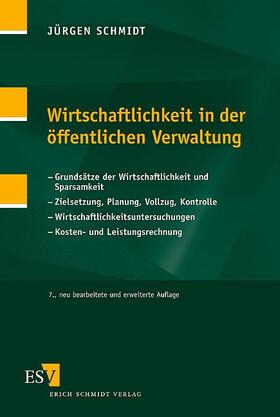 Schmidt |  Wirtschaftlichkeit in der öffentlichen Verwaltung | Buch |  Sack Fachmedien