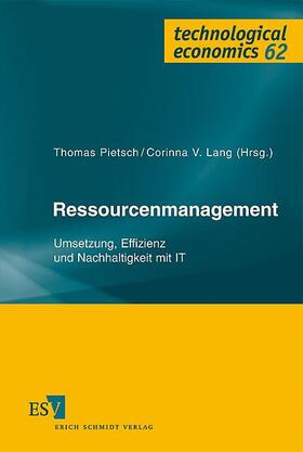 Pietsch / Lang | Ressourcenmanagement | Buch | 978-3-503-10026-2 | sack.de