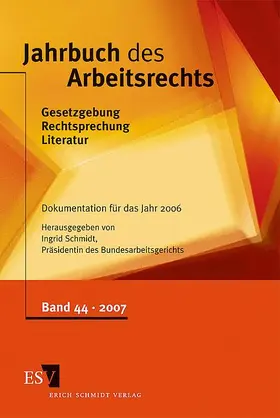 Schmidt | Jahrbuch des Arbeitsrechts | Buch | 978-3-503-10326-3 | www.sack.de