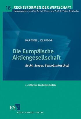 Bartone / Klapdor | Die Europäische Aktiengesellschaft | Buch | 978-3-503-10341-6 | sack.de