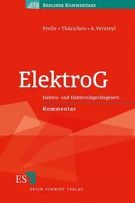 Prelle / Thärichen / Versteyl |  ElektroG | Buch |  Sack Fachmedien