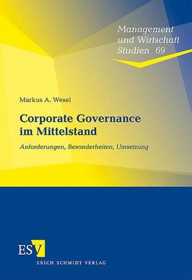 Wesel | Corporate Governance im Mittelstand | Buch | 978-3-503-11079-7 | sack.de