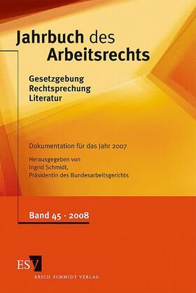 Schmidt | Jahrbuch des Arbeitsrechts | Buch | 978-3-503-11082-7 | sack.de