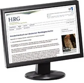 Cordes / Lück / Haferkamp |  Handwörterbuch zur deutschen Rechtsgeschichte (HRG) - Jahresabonnement bei Doppelbezug Print/Datenbank | Datenbank |  Sack Fachmedien