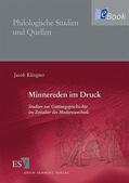 Klingner |  Minnereden im Druck | eBook | Sack Fachmedien