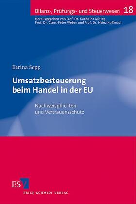 Sopp |  Umsatzbesteuerung beim Handel in der EU | Buch |  Sack Fachmedien
