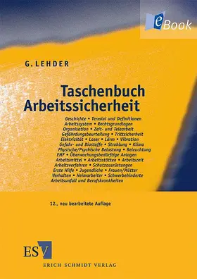 Skiba / Lehder |  Taschenbuch Arbeitssicherheit | eBook | Sack Fachmedien