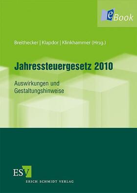 Breithecker / Klapdor / Klinkhammer | Jahressteuergesetz 2010 | E-Book | sack.de