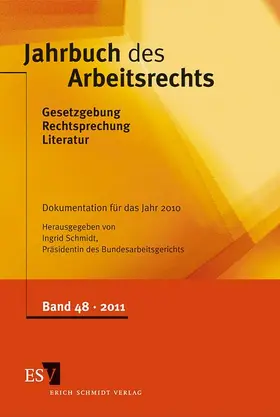 Schmidt |  Jahrbuch des Arbeitsrechts | Buch |  Sack Fachmedien