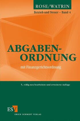 Watrin | Abgabenordnung | Buch | 978-3-503-13869-2 | sack.de