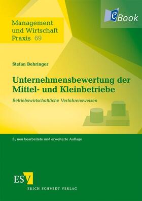 Behringer | Unternehmensbewertung der Mittel- und Kleinbetriebe | E-Book | sack.de