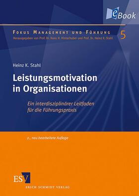 Stahl | Leistungsmotivation in Organisationen | E-Book | sack.de