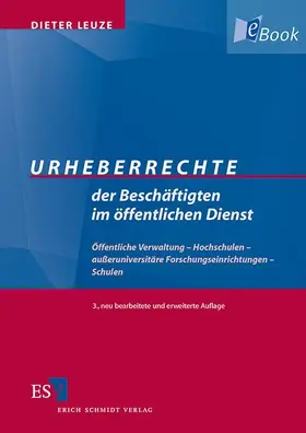 Leuze |  Urheberrechte der Beschäftigten im öffentlichen Dienst | eBook | Sack Fachmedien