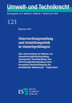 Erb |  Untersuchungsumfang und Ermittlungstiefe in Umweltprüfungen | Buch |  Sack Fachmedien