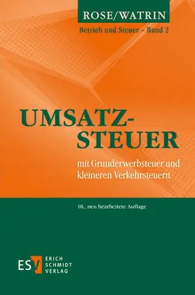Watrin / Rose |  Umsatzsteuer | Buch |  Sack Fachmedien