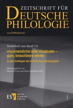 Prinz / Solms |  Zeitschrift für Deutsche Philologie | Buch |  Sack Fachmedien
