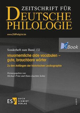 Prinz / Solms |  Zeitschrift für Deutsche Philologie | eBook | Sack Fachmedien