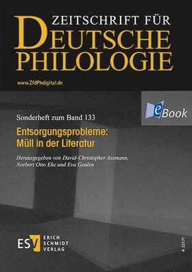 Assmann / Eke / Geulen |  Zeitschschrift für Deutsche Philologie | eBook | Sack Fachmedien