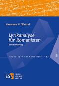 Wetzel |  Lyrikanalyse für Romanisten | Buch |  Sack Fachmedien