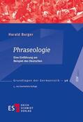 Burger |  Phraseologie | Buch |  Sack Fachmedien