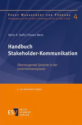 Stahl / Menz |  Handbuch Stakeholder-Kommunikation | Buch |  Sack Fachmedien