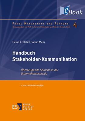 Stahl / Menz | Handbuch Stakeholder-Kommunikation | E-Book | sack.de