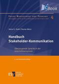 Stahl / Menz |  Handbuch Stakeholder-Kommunikation | eBook | Sack Fachmedien
