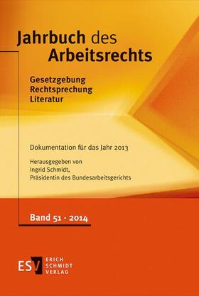 Schmidt |  Jahrbuch des Arbeitsrechts. Bd 51 | Buch |  Sack Fachmedien