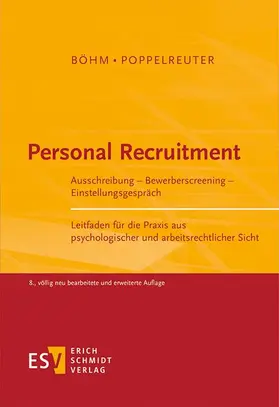 Böhm / Poppelreuter |  Personal Recruitment | Buch |  Sack Fachmedien