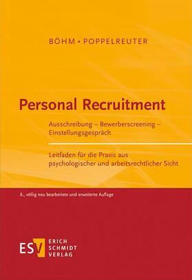 Böhm / Poppelreuter | Personal Recruitment | Buch | 978-3-503-15800-3 | sack.de