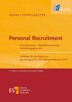Böhm / Poppelreuter | Personal Recruitment | E-Book | www.sack.de