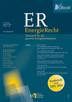 Cosack |  ER EnergieRecht - Sonderheft 1.14 | eBook | Sack Fachmedien