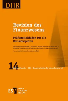 Herausgegeben vom DIIR – Deutsches Institut für Interne Revision e. V.
Erarbeitet im Arbeitskreis „Revision des Finanz- und Rechnungswesens“ |  Revision des Finanzwesens | Buch |  Sack Fachmedien