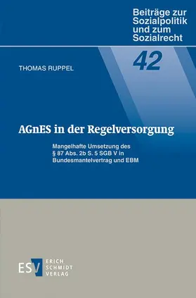 Ruppel | AGnES in der Regelversorgung | Buch | 978-3-503-16738-8 | sack.de