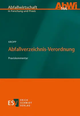 Kropp |  Abfallverzeichnis-Verordnung | Buch |  Sack Fachmedien