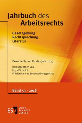 Schmidt | Jahrbuch des Arbeitsrechts | Buch | 978-3-503-17001-2 | sack.de