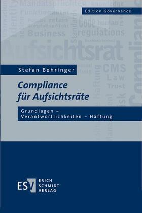 Behringer |  Compliance für Aufsichtsräte | Buch |  Sack Fachmedien
