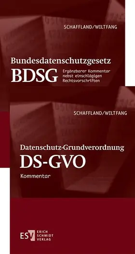 Schaffland / Wiltfang |  Datenschutz-Grundverordnung (DS-GVO)/ -  - Bundesdatenschutzgesetz (BDSG) - Abonnement Pflichtfortsetzung für mindestens 12 Monate | Loseblattwerk |  Sack Fachmedien