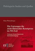 Weissenberger |  Die Gattungen der nicht-fiktionalen Kunstprosa im NS-Exil | Buch |  Sack Fachmedien