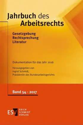 Schmidt |  Jahrbuch des Arbeitsrechts | Buch |  Sack Fachmedien