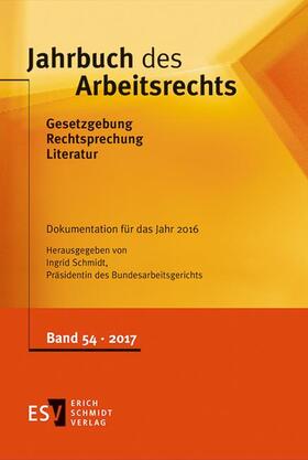 Schmidt | Jahrbuch des Arbeitsrechts | Buch | 978-3-503-17628-1 | sack.de