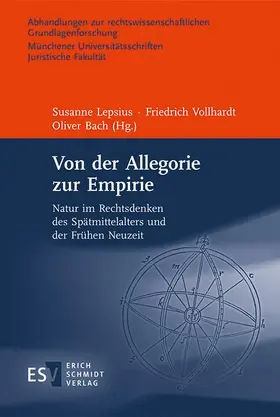 Lepsius / Vollhardt / Bach |  Von der Allegorie zur Empirie | Buch |  Sack Fachmedien