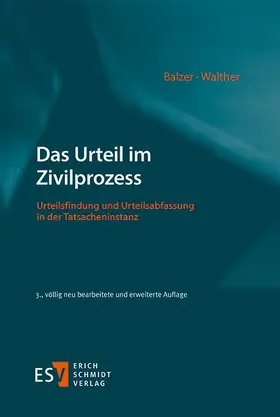 Balzer / Walther |  Das Urteil im Zivilprozess | eBook | Sack Fachmedien